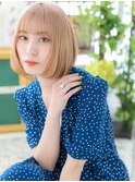 外国人風ハイトーンカラー前下がり大人ボブc5浦和10代20代30代