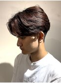 ツイストスパイラルスペインカールダークアッシュ韓国マッシュ