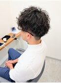 ツーブロック×ニュアンスパーマ