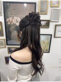 ハーフアップお団子☆