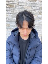 リット(lit.)&nbsp;フェザーパーマ　ツーブロック　10代20代30代　かっこいい