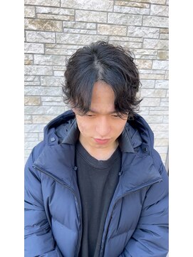 リット(lit.) フェザーパーマ ツーブロック 10代20代30代 かっこいい