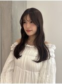 【YOKE】チョコレートブラウン艶カラー髪質改善顔周りカット