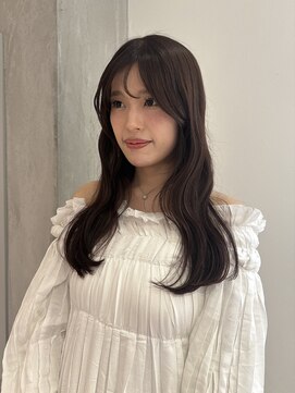 ヨーク(YOKE) 【YOKE】チョコレートブラウン艶カラー髪質改善顔周りカット