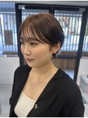 ショートパーマデジタルパーマレイヤーカット前髪カット/新宿