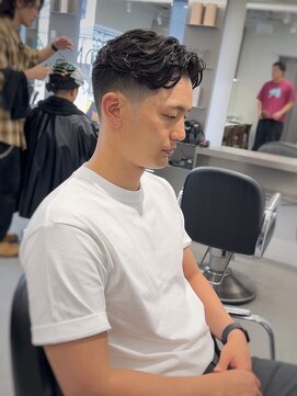 グルーマーズトウキョウ(GROOMER/S TOKYO) 神保町ラフカールブルーブラックメンズスパイキーショートmen's
