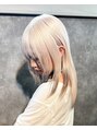 ヌル 神宮前店(Null)&nbsp;【white color】履歴の無い黒髪から2ブリーチでWhitecolor