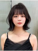 顔型別ヘアスタイル特集/ホワイトグレージュ/ミニウルフ