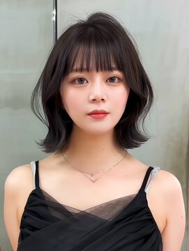 ロンドミラー 博多店(Lond Mirror) 顔型別ヘアスタイル特集/ホワイトグレージュ/ミニウルフ