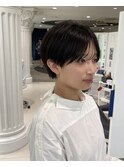丸みショートシースルーバングくびれショートボブミニボブ