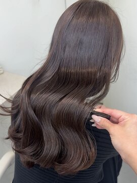 エン 栄店(enne) 【ブリーチなしでも透明感♪】透け感ベージュ