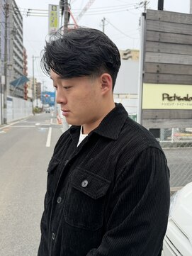 ザスーツブラザーズ 名古屋 金山店(THE SUITS BROTHERS) MEN'SHAIRウルフカルマパーマメンズショートイージーパーマ