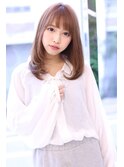 ナチュラルブラウン レイヤースタイル