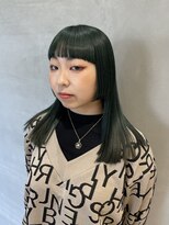 アーティック ヘア ディーヴァディーヴォ テスタ(ARTIC HAIR DIVA DIVO TESTA)&nbsp;モスグリーン/グリーンカラー【井戸清香】