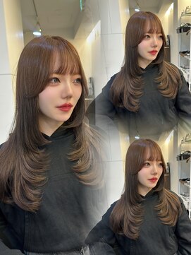 リー 四ツ橋(Lee) レイヤーカット/顔まわりカット/前髪/ヘアカラー