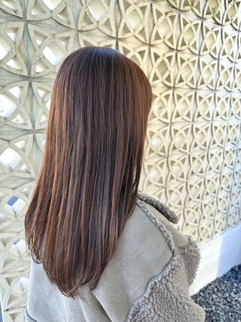 ワクヘアー(WaKu hair) ロングレイヤー×オレンジブラウン