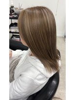 グラムテン 西尾店(gram) 白髪ぼかしハイライト×ベージュカラー