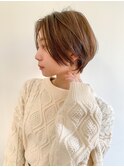 【石田勇士郎】デザインカラー厚めバングローライトスリークボブ