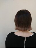 10代20代人気☆透け感ブラウンベージュ&外ハネボブ