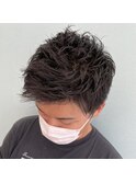 伸ばしかけの方に!無造作ショートスタイル