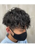 【SENSE original】刈り上げマッシュ×スパイラルパーマ