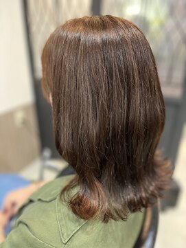 ヘアアンドメイク 心座(hair&make) インナーオレンジ　福田昌子