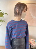 ボブ×グレージュ