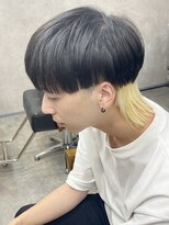 モイ(moy)&nbsp;メンズマッシュウルフカット×抜きっぱなしブロンドインナー