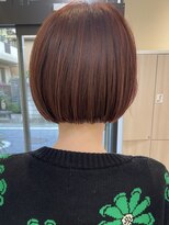 ラ ファブリック 草加(LA FABRIQUE)&nbsp;ミニボブ　ぱつっとボブ　オレンジブラウン　草加ボブ