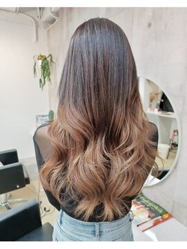 パープル(purple) グラデーションアンバーベージュ