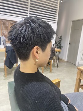 ツクル(TSUKURU) メンズライクハンサムベリーショート短髪 黒髪暗髪