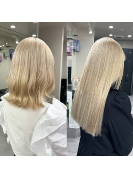 ベレーザ 渋谷(BELEZA) 6305シルキーベージュハイライトグラデーションハイトーンカラー