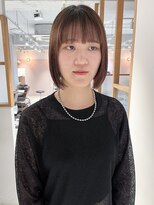 ラミエ バイ メルト 吉祥寺(lamie by melt)&nbsp;"久保田"地毛風ストレート切りっぱなしボブワイドバング