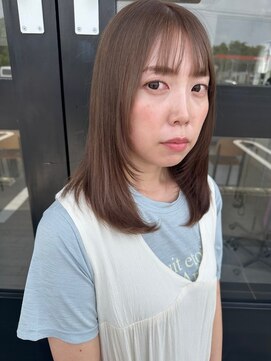 ビアンカ(BIANCA) ミディアムレイヤー×ミルクティーグレージュ