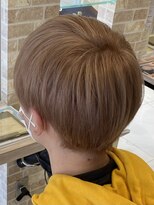 グランデュール 焼津店(GRANDEUR)&nbsp;ミルクティーベージュ メンズショート ブリーチハイトーンカラー