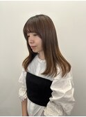 大人ハイライト×地毛風ストレート20代30代40代