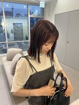 ローレンアオ(LOREN AO)&nbsp;デザインカラー/レイヤーカット/ウエットヘア/オリーブベージュ