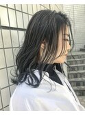 【CROP】細めハイライト×暗めカラー×ロング