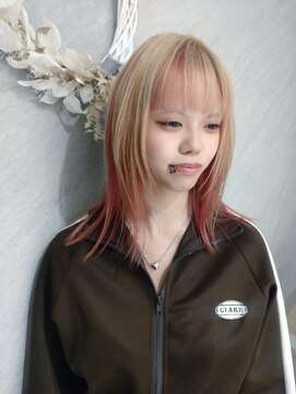 ハイストリートヘア(High street Hair) 切りっぱなしボブ×アンブレラ カラー