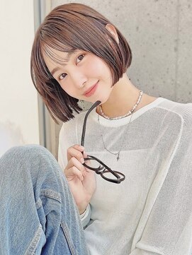 アイドットプラス 札幌大通り(i.+ODORI) ナチュラルボブ前下がりミニボブ前髪あり20代30代40代