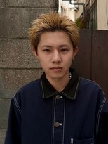 エルマーク 天王寺(L-MARK)&nbsp;アップバングツーブロックダブルカラーブリーチメッシュ