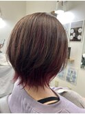 白髪染めボルドーカラー