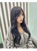 ○プルエクステ黒髪ロング