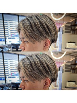 髪屋 紬 メンズ/メンズカット/メンズパーマ/ホワイトメッシュ