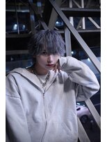 ポプルス(popls)&nbsp;メンズウルフ/アッシュグレー/マッシュウルフ/シルバーカラー