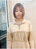 ハイトーンボブ　イメチェンヘアスタイル