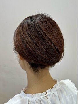 アンベリールフルー(EMBELLIR fleur) ボブでもアップスタイル♪