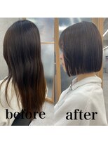 ヘアサロン ドットプラス 町田店(dot. plus)&nbsp;ぷつっとボブ/イメチェン/ホワイトブロンド/外ハネボブ/町田