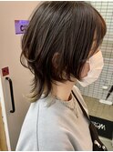 ショートウルフインナーカラーベージュ