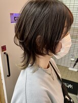 キューズ クラブ(cuz KLUB)&nbsp;ショートウルフインナーカラーベージュ